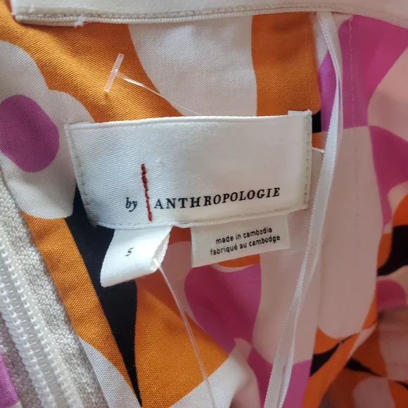 Anthropologie Print Strapless Dress‎ - Picture 9 of 9